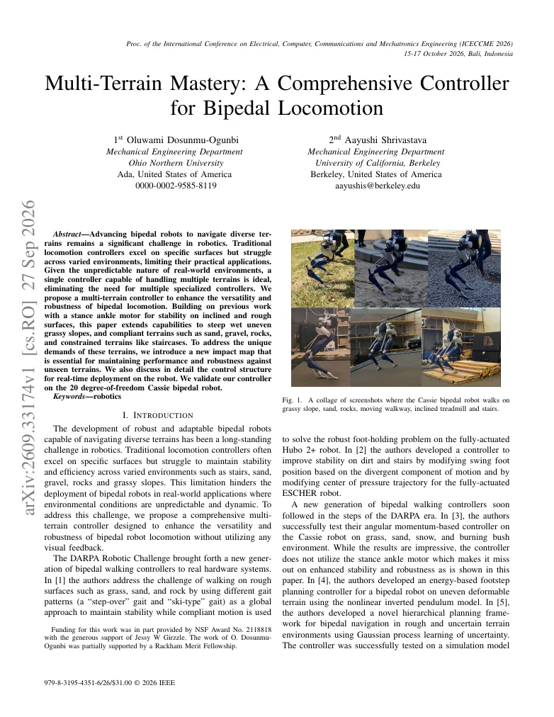Multi-Terrain Mastery: A Comprehensive Controller for Bipedal Locomotion visual