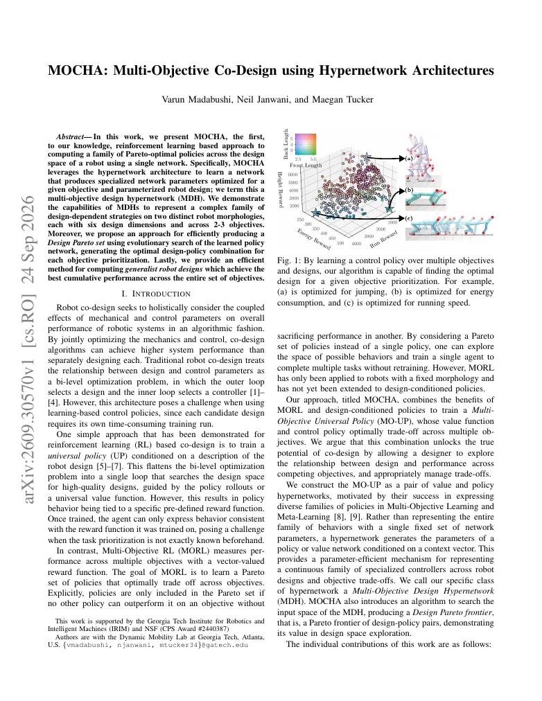 MOCHA: Multi-Objective Co-Design using Hypernetwork Architectures visual